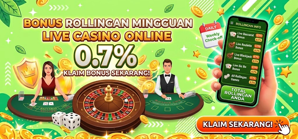 Bonus Rollingan Mingguan Casino - VIAPLAY777
